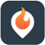 Das App-Symbol der Software-Lösung aMobilePro von Alamos für das Einsatztablet zeigt einen weißen Karten-Pin auf einem dunkel-grau-blauen Hintergrund mit einer orange-roten Feuerflamme in der Mitte.